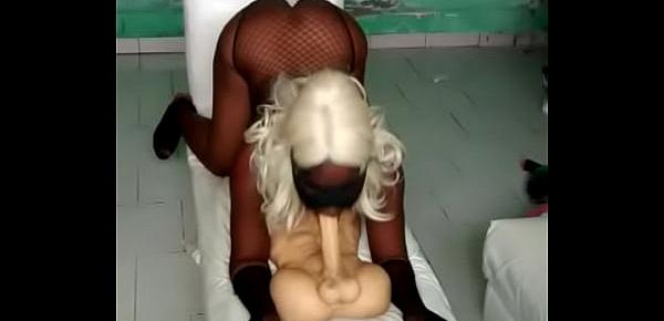  Horny Milf fucking with male toy